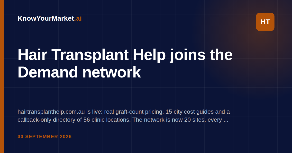 Hair Transplant Help joins the Demand network